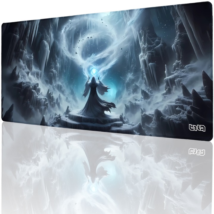 Mousepad, TILT, 90x40cm, antiderapant, cusaturi manuale, multicolor