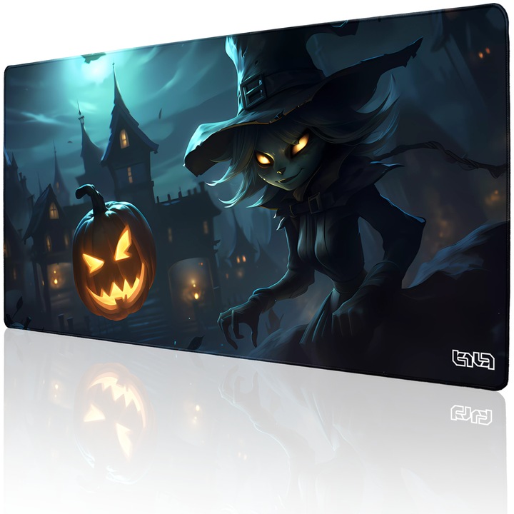 Mousepad TILT Pumpkin Bomb, antialunecare, multicolor, 100x50cm