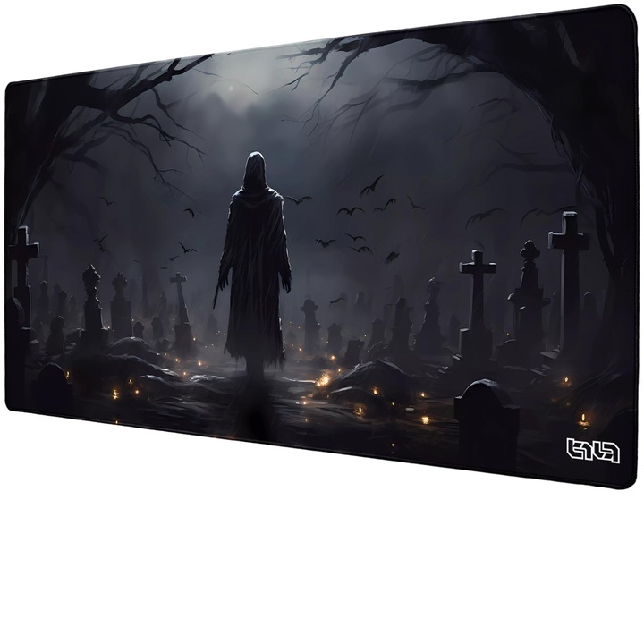 Mousepad TILT Back on Earth, antiderapant, cusaturi manuale, 100x50cm