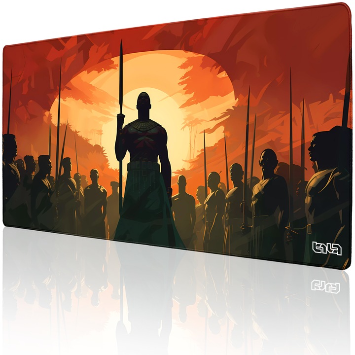 Mousepad, TILT, antiderapant, cusaturi manuale, 100x50cm, multicolor