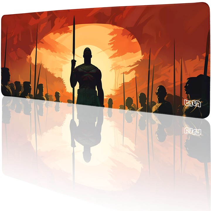 Mousepad, TILT, antiderapant, cusaturi manuale, 80x30cm, multicolor