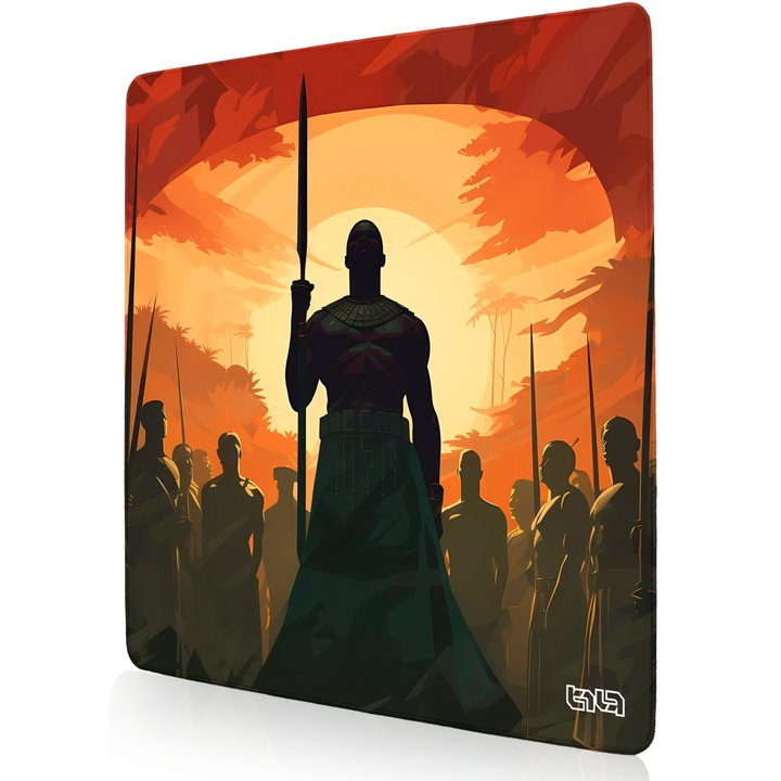 Mousepad, TILT, antiderapant, cusaturi manuale, 50x50cm, multicolor