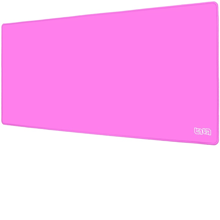 Mousepad TILT Cotton Candy, 90x40cm, antiderapant, margini cusute manual, roz