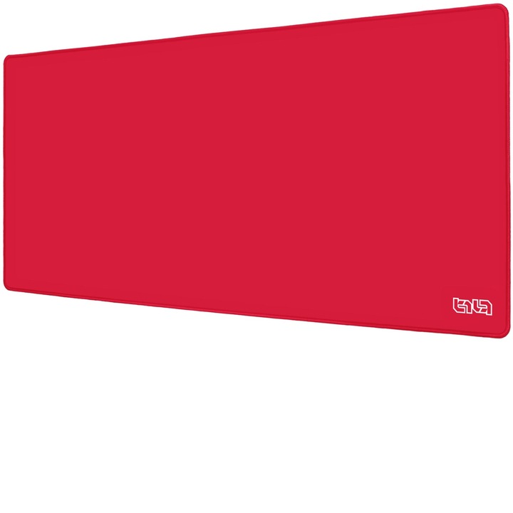 Mousepad TILT, 90x40cm, antiderapant, margini cusute manual, rosu