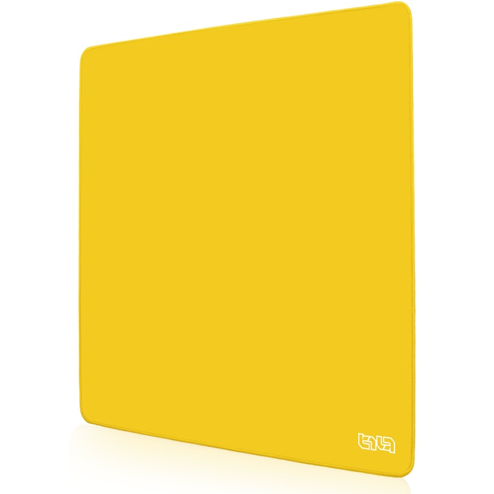 Mousepad TILT, 50x50cm, antiderapant, margine cusuta manual, Mustard