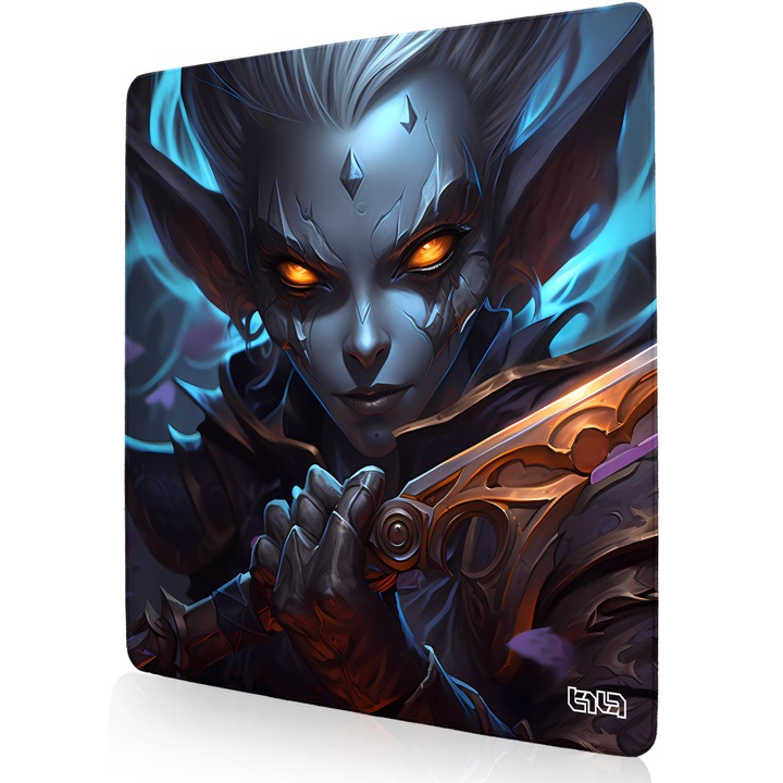 Mousepad TILT Chibi Night Elf, antiderapant, margini cusute manual, 50x50cm