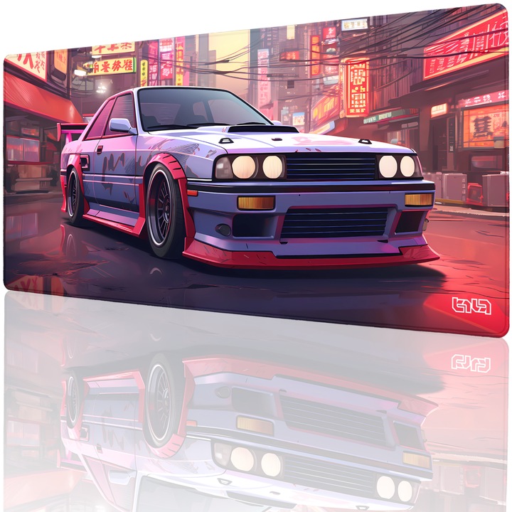 Mousepad TILT Japanese Vibe, 90x40cm, Antiderapant, Margine Cusuta Manual