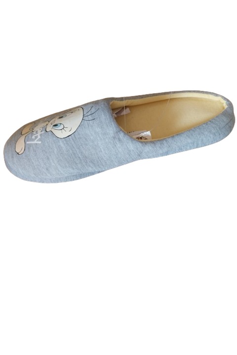 Papuci de casa Looney Tunes Tweety, gri/galben, marimea 40-41