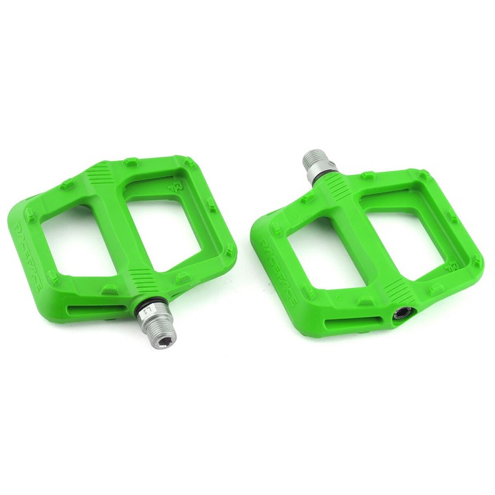Pedale profesionale Race Face Ride, material compozit, 18 pini, culoare verde