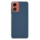 Husa pentru Motorola Moto G04 / Moto G04s / Moto G24 / Moto E14 - Techsuit Carbonite FiberShell - Cyan
