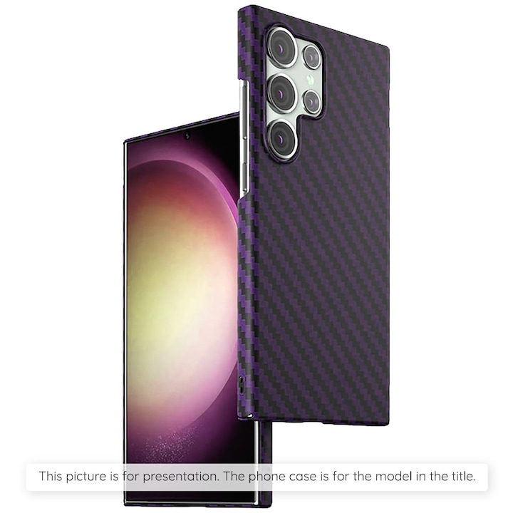 Motorola Moto G04 / Moto G04s / Moto G24 / Moto E14 borítója - Techsuit Carbonite FiberShell - Lila