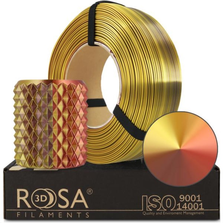 Филамент, ROSA3D, ReFill PLA Magic Silk 1,75 mm, Treasure, 1 kg