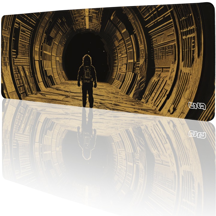 Mousepad TILT, gaming, antiderapant, cusaturi manuale, 80x30cm