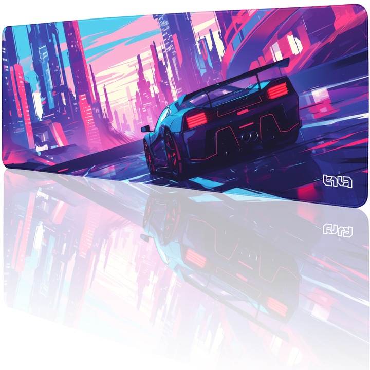 Mousepad TILT Arcade Rider, 80x30cm, antiderapant, margini cusute manual