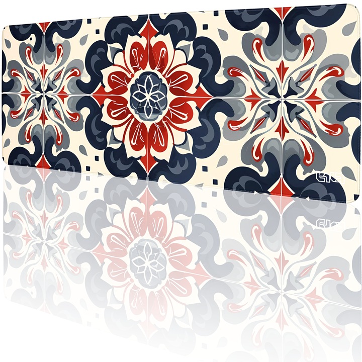 Mousepad TILT Dywan Kashan, Antiderapant, Margini Cusute Manual, 80x30cm