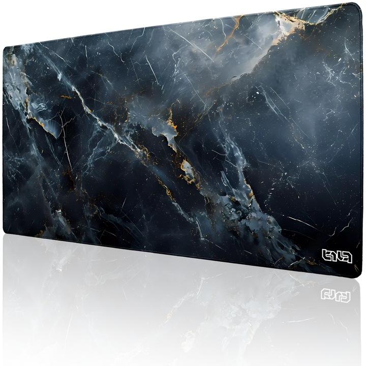 Mousepad TILT Cracked Ice, antiderapant, cusaturi manuale, 100x50cm