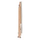 Masa de calcat cu raft Arredamenti Italia, 108x45 cm, pliabila, sistem Easy-Open, structura din lemn fag, inaltime ajustabila, raft pentru haine, suport glisant pentru fier de calcat, material bumbac termorezistent, picioare antiderapante, lemn natur