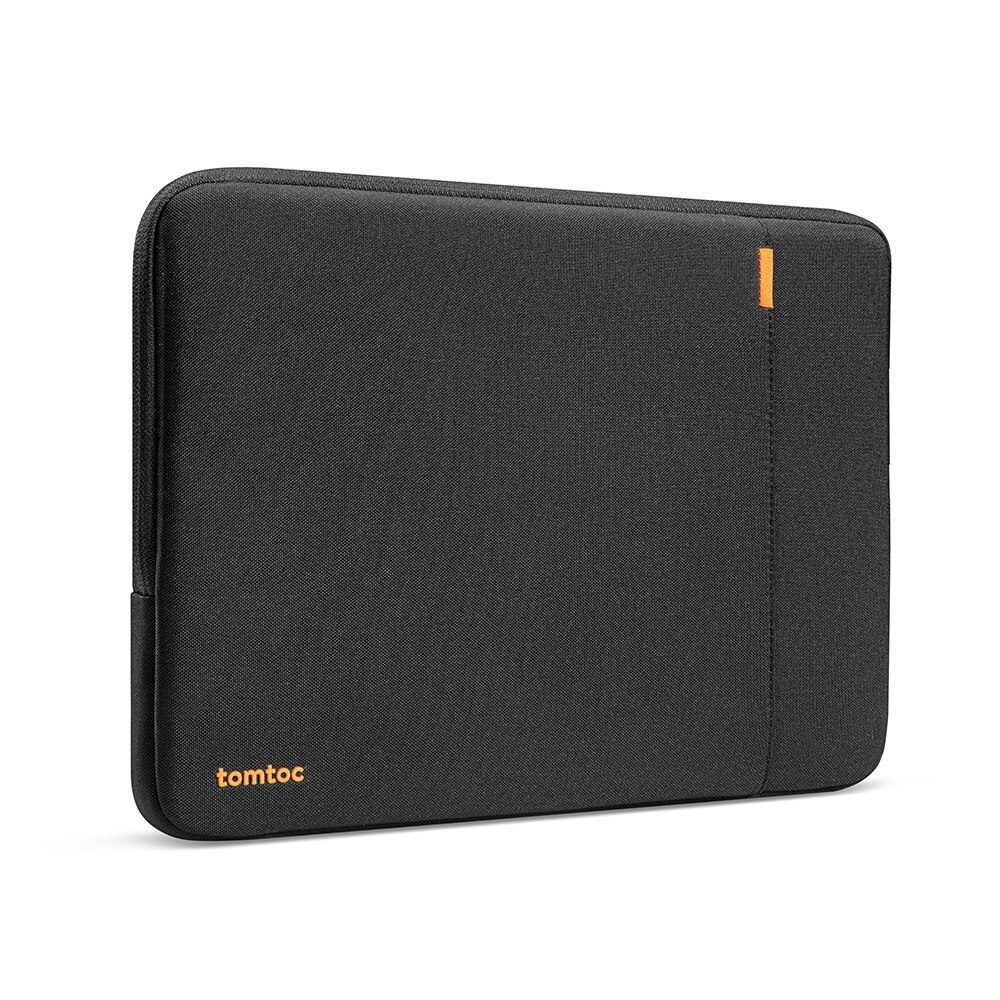 Geanta pentru laptop, antisoc, protectie 360°, intarire la colturi, diagonala maxima 15.6", cu buzunar exterior, textil, Negru