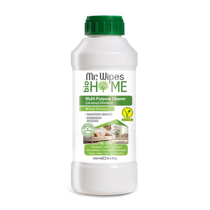Detergent Bio Concentrat Multifunctional cu Aroma de Flori Albe, Mr Wipes, Farmasi, 1 litru