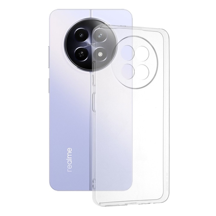 Кейс за Realme 12 - Clear Silicone - Прозрачен
