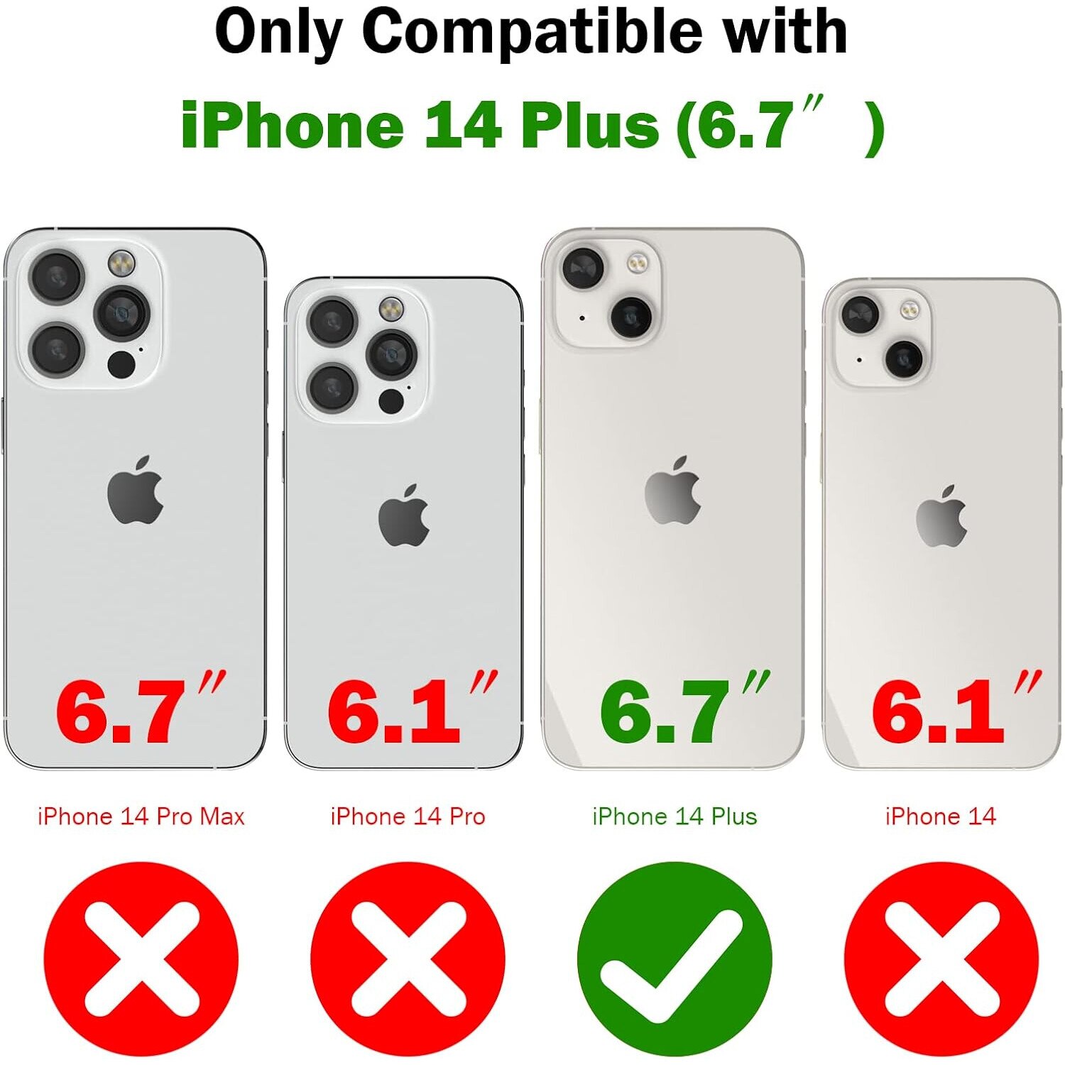 Husa de protectie Shockproof pentru Iphone 14 Plus, 2 geamuri de protectie, rosu