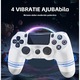 Healife vezeték nélküli vezérlő PS4/Slim/Pro rendszerhez, kettős vibráció, 6 tengelyes mozgásérzékelő, fehér
