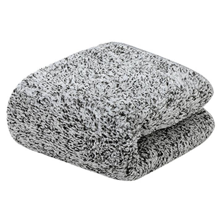 Хавлия за баня, longziming, бамбук, 30x30см, сива