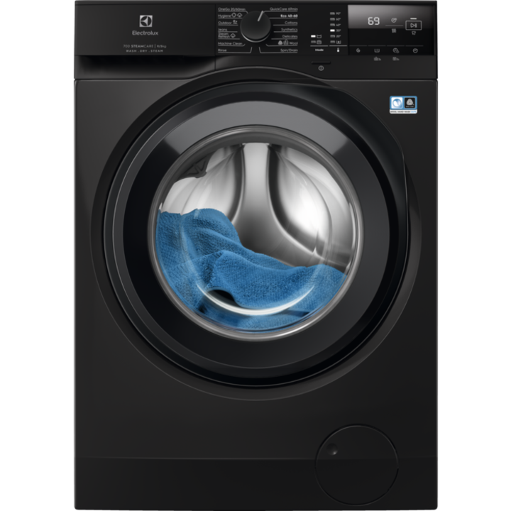 Masina de spalat rufe cu uscator Electrolux Ecoline EW7W2492, 9 kg spalare, 5 kg uscare, 1400 RPM, Clase A, Motor Inverter, SteamCare+Sensicare, TimeManager