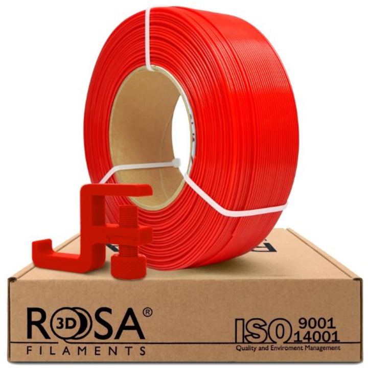 Filament 3D, Rosa3D, Refill Pctg, 1.75 mm, Usor De Utilizat, Flexibil, Rezistenta Ridicata La Impact, Rezistenta Chimica Ridicata, Flexibilitate Mare, Aderenta Puternica Intre Straturi, Perfect Pentru Imprimare 3D, Obiect Decorativ, 1 kg, Rosu