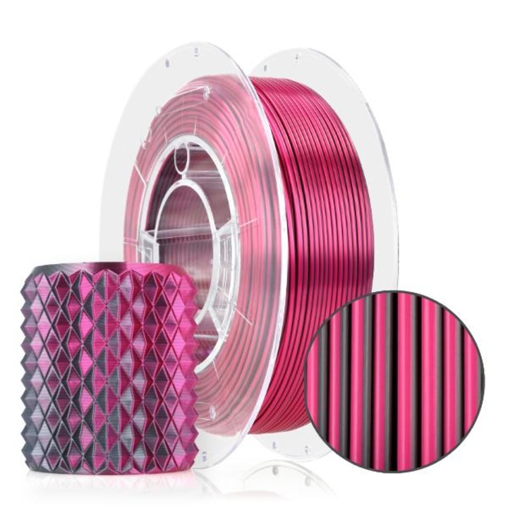 Филамент, ROSA3D, PLA Magic Silk 1,75 mm, Mystic Violet, 300 g