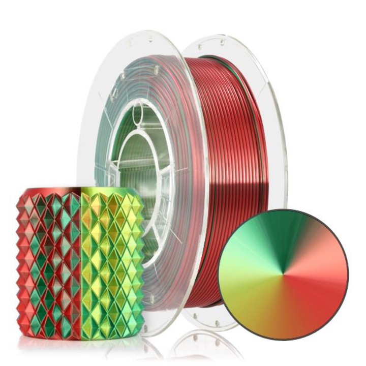 Филамент, ROSA3D, PLA Magic Silk 1.75mm, XMAS 300g