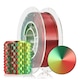 Filament 3D, Rosa3D, Pla Magic Silk, 1.75 Mm, Stralucitor, Tricolor, Usor De Imprimat, Pentru Incepatori Si Profesionisti, Rosu, Magic, 300 G, Verde/Rosu