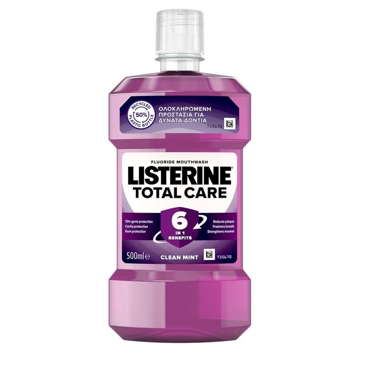 Вода за уста Listerine Total Care, 500 мл