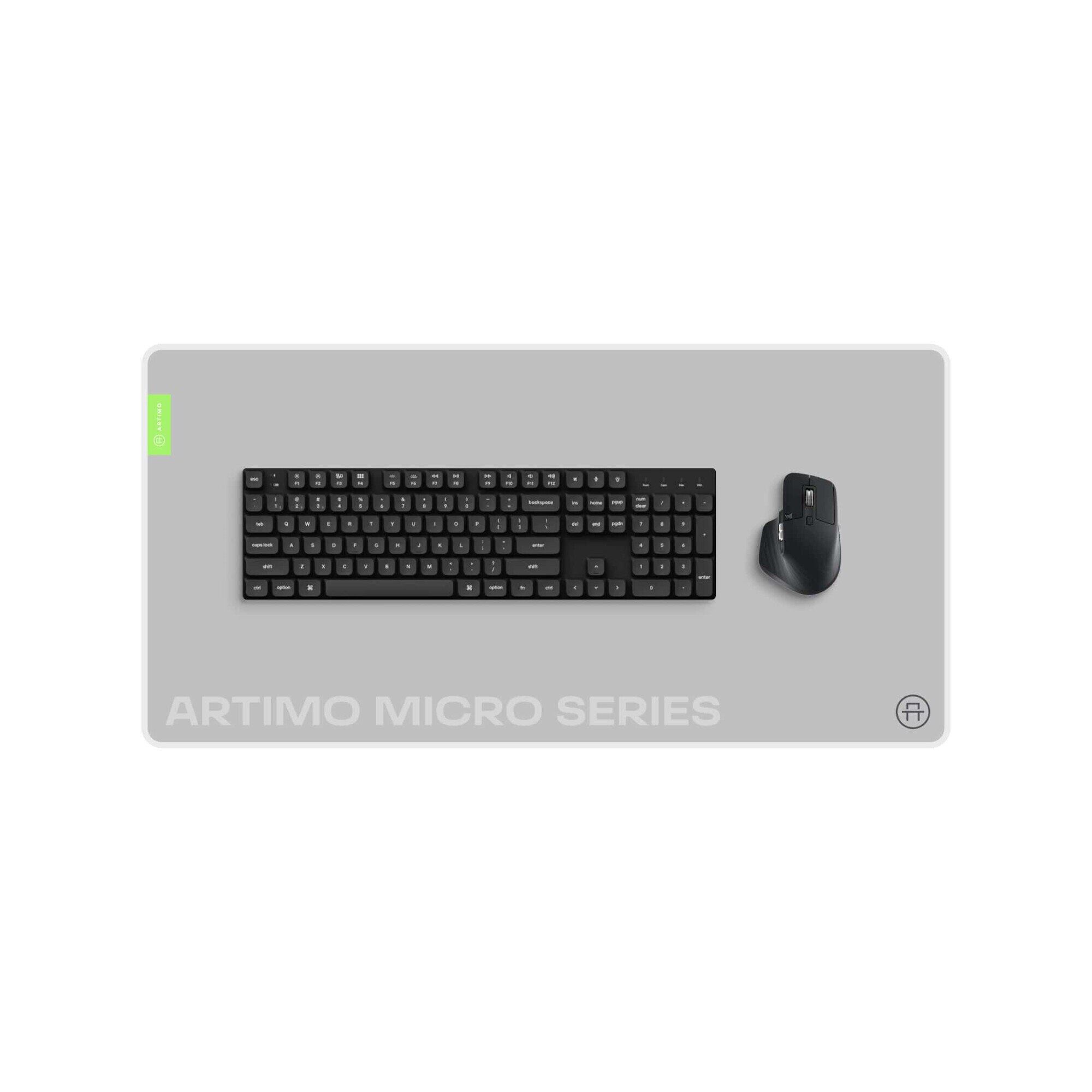 Artimo Desk Mat - Micro Series, 80x40 см, светло сиво, текстилна ...