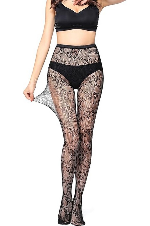 Set 2 perechi dresuri, negru, model 6017, FLORA GAURD, One Size INTL