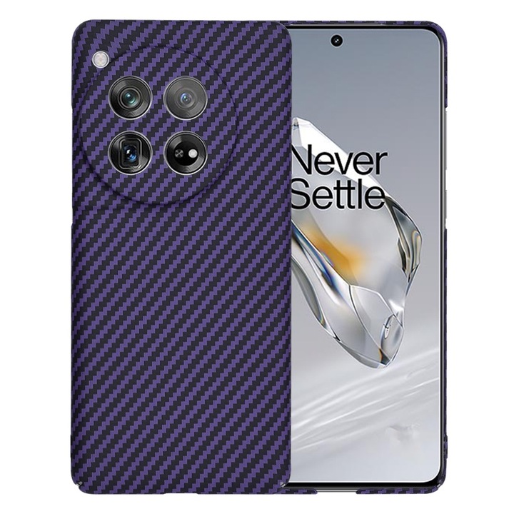 Tok OnePlus 12 telefonhoz – Techsuit Carbonite FiberShell – lila