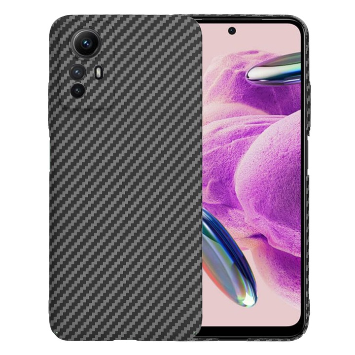 Кейс за Xiaomi Redmi Note 12S - Techsuit Carbonite FiberShell - Черен