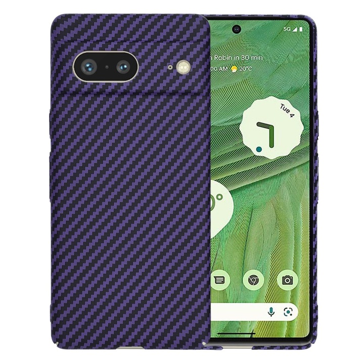 Google Pixel 7 tok – Techsuit Carbonite FiberShell – lila