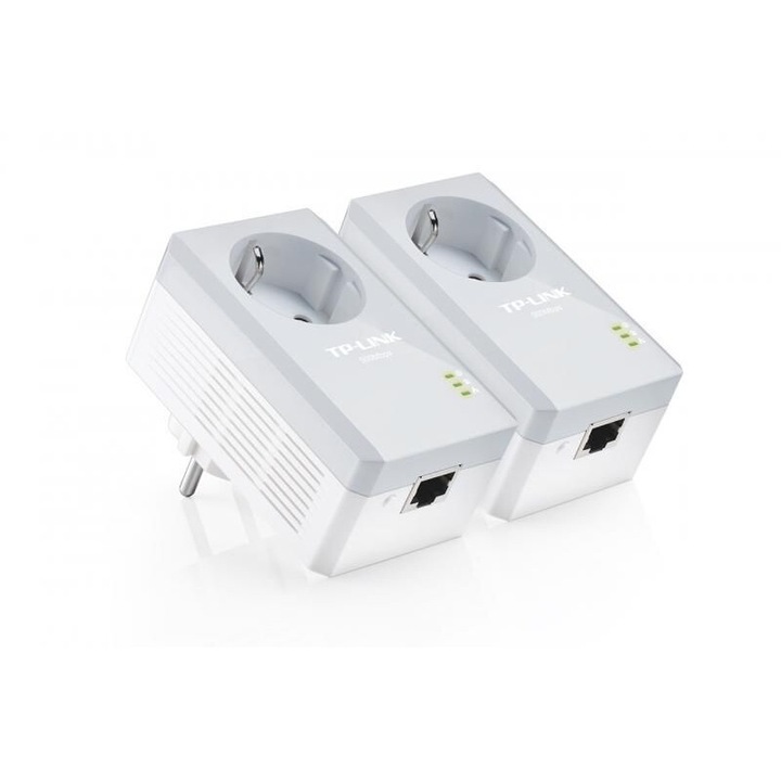 Powerline адаптер комплект T 600 Mbps 300 m TP-Link AC контакт