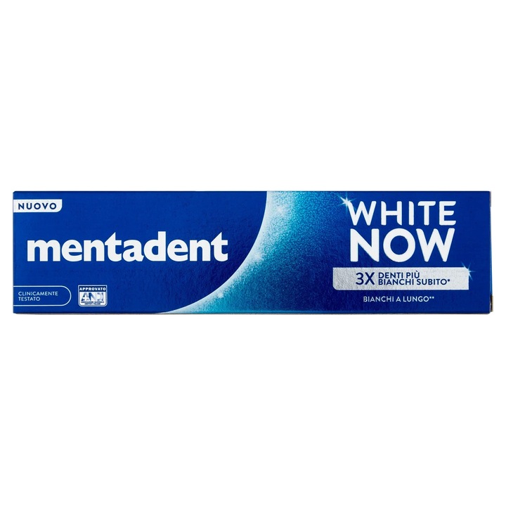 Паста за зъби Mentadent White Now 3X, 75 мл