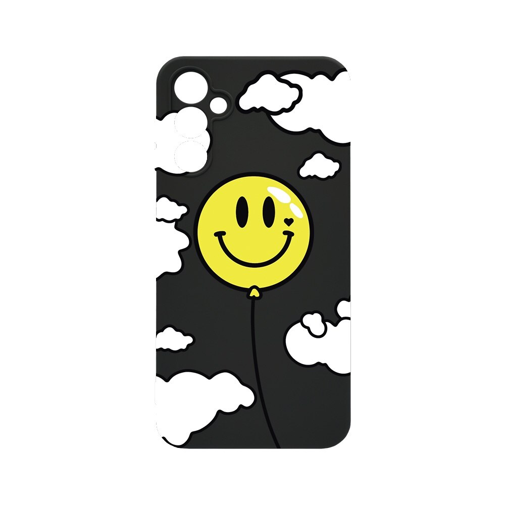BestCase® Husa Slim SIlicon 0.8MM, Compatibila Cu Samsung Galaxy S24 FE, Balloon Smiley, Protectie Camera, Rezistenta la uzura, c-B 957