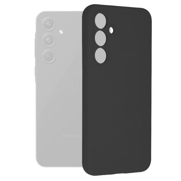 Husa Compatibila cu Samsung Galaxy A55 5G, Matte TPU, Negru