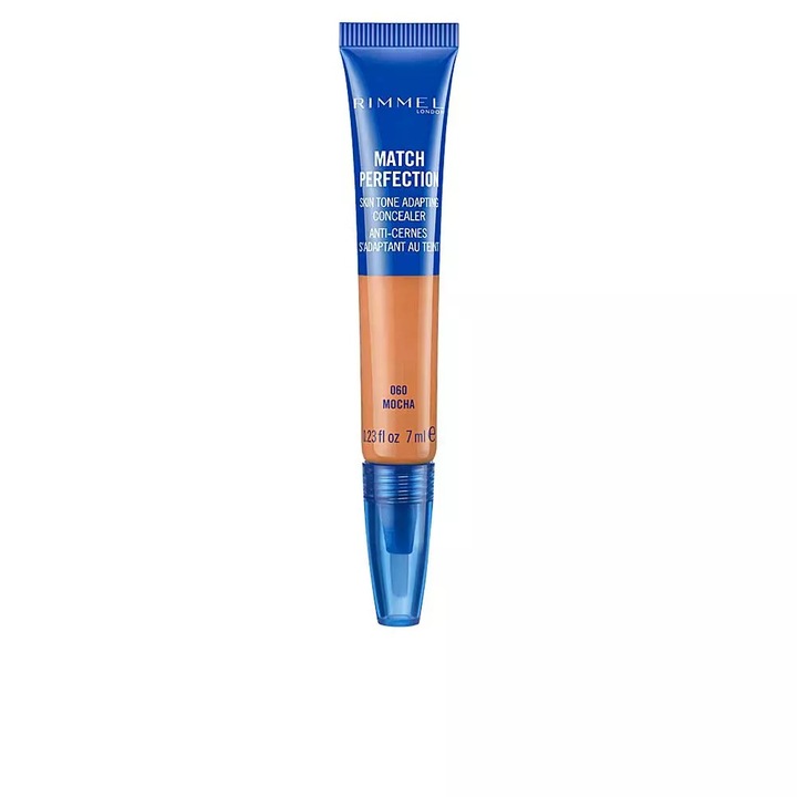 Concelear pentru ten cu acoperire medie, Rimmel London Match Perfection, 060 mocha, 7 ml