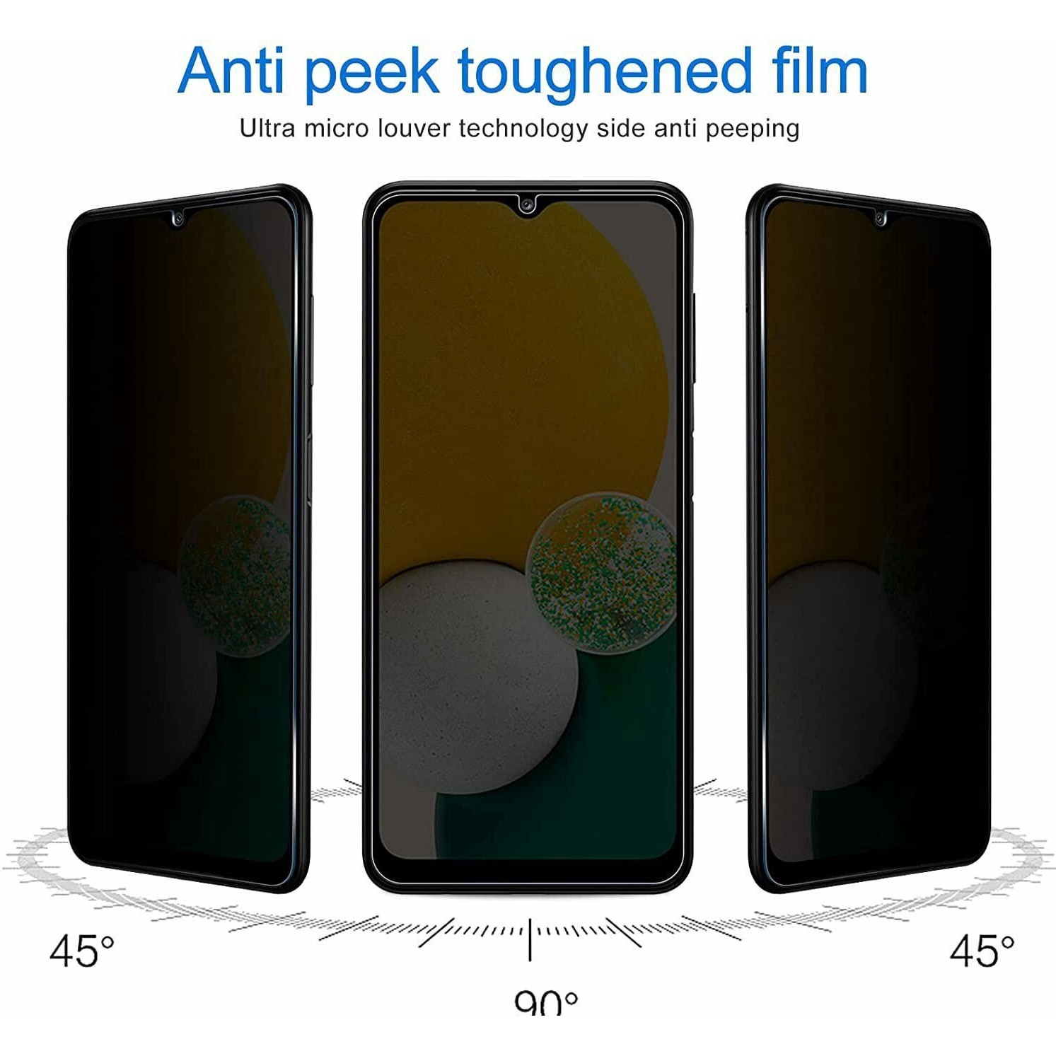 Folie Privacy Compatibila cu OPPO A58 5G, (5G), Full Cover, 6D, Calitate Premium