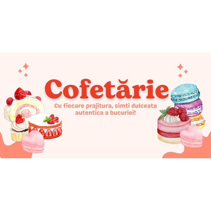 Banner "Cofetarie" 150x75 cm