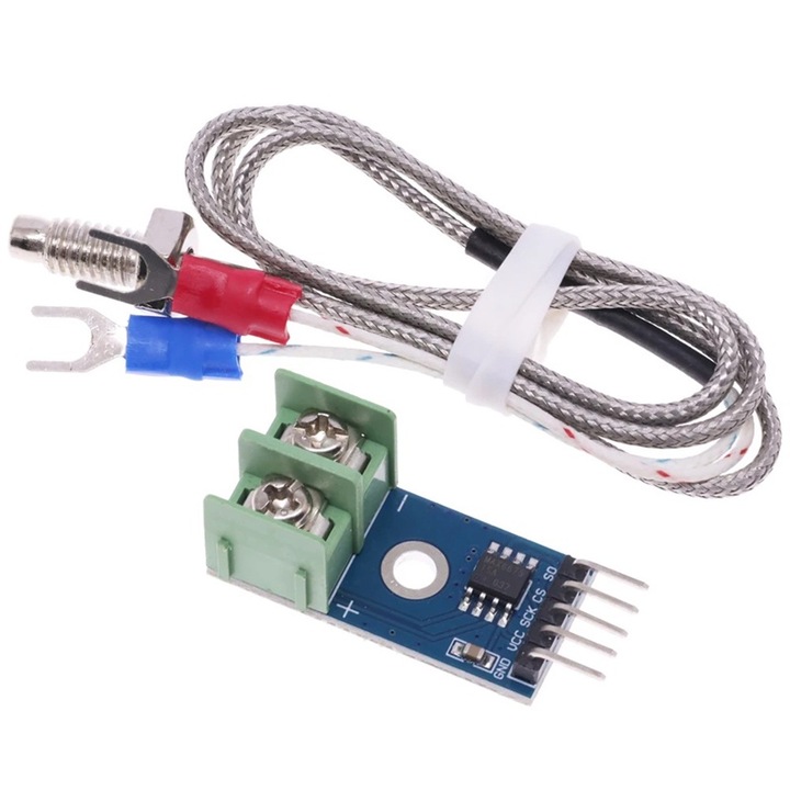 Senzor de temperatura MAX6675 cu termocuplu de tip K pana la 800°C SPI