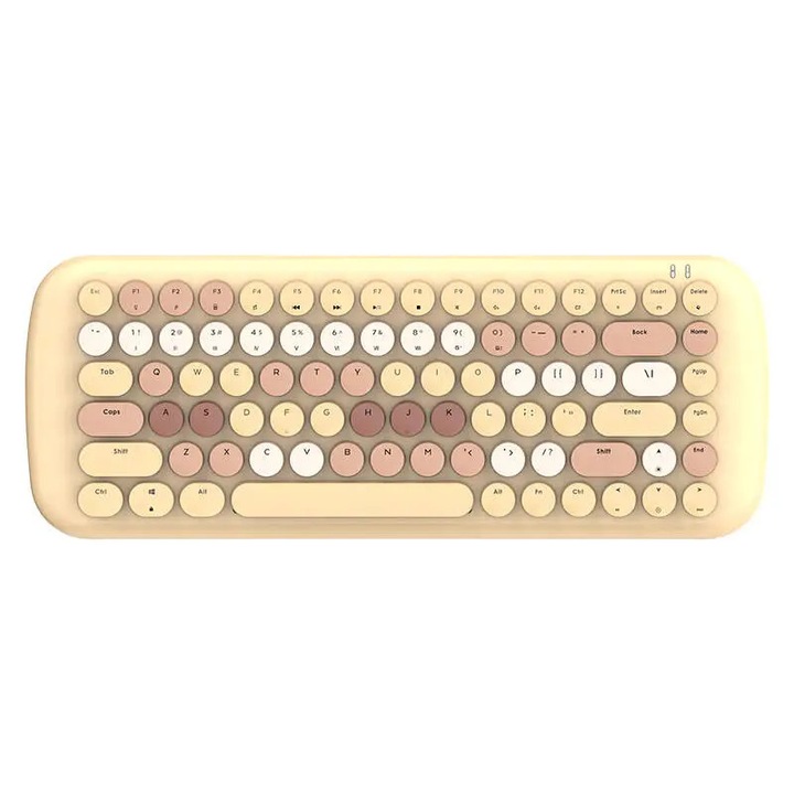 Tastatura mecanica MIIIW Z980 ProMax, iluminare RGB, baterie 4000mAh, kawowy, 393.3x150x37.9mm