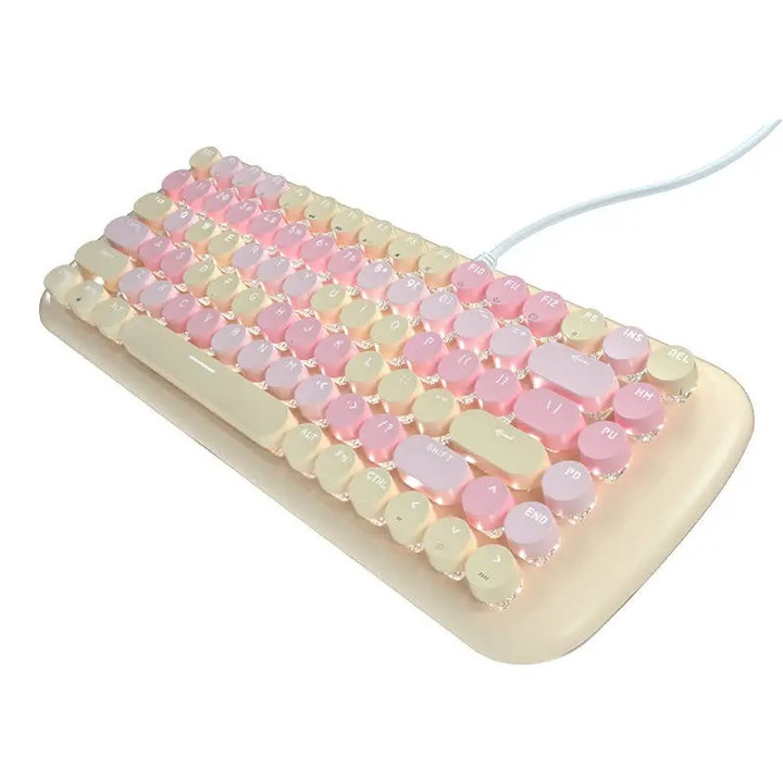 Tastatura Hama CK-200, cablu USB-A/USB-C, 105 taste, QWERTY, neagra, cu bloc numeric