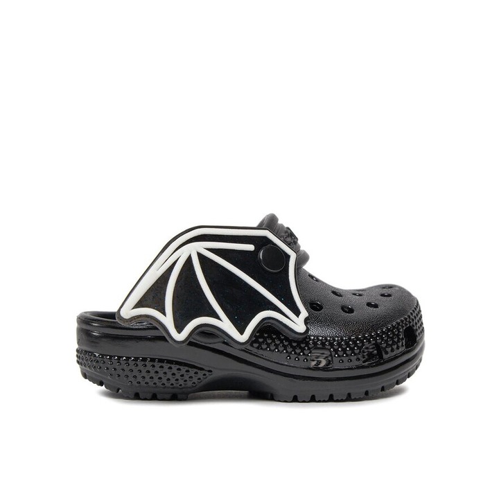 Slapi copii, Crocs, 303094, Plastic, Negru, 19.5 EU