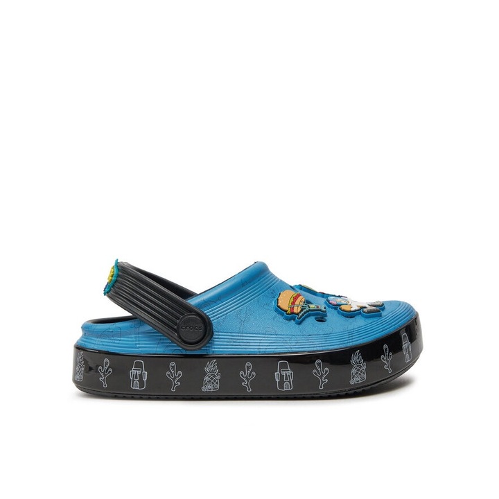 Slapi copii, Crocs, 304218, Plastic, Negruzsa, Negru, 34.5 EU